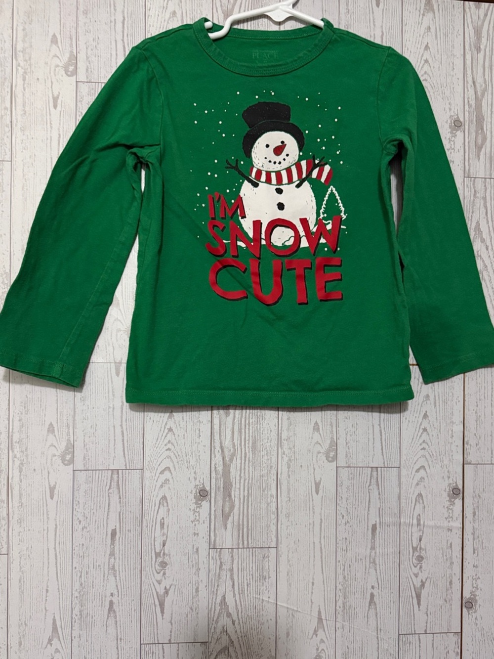 The Children's Place Green Long-Sleeve Snowman Tee - I'm Snow Cute